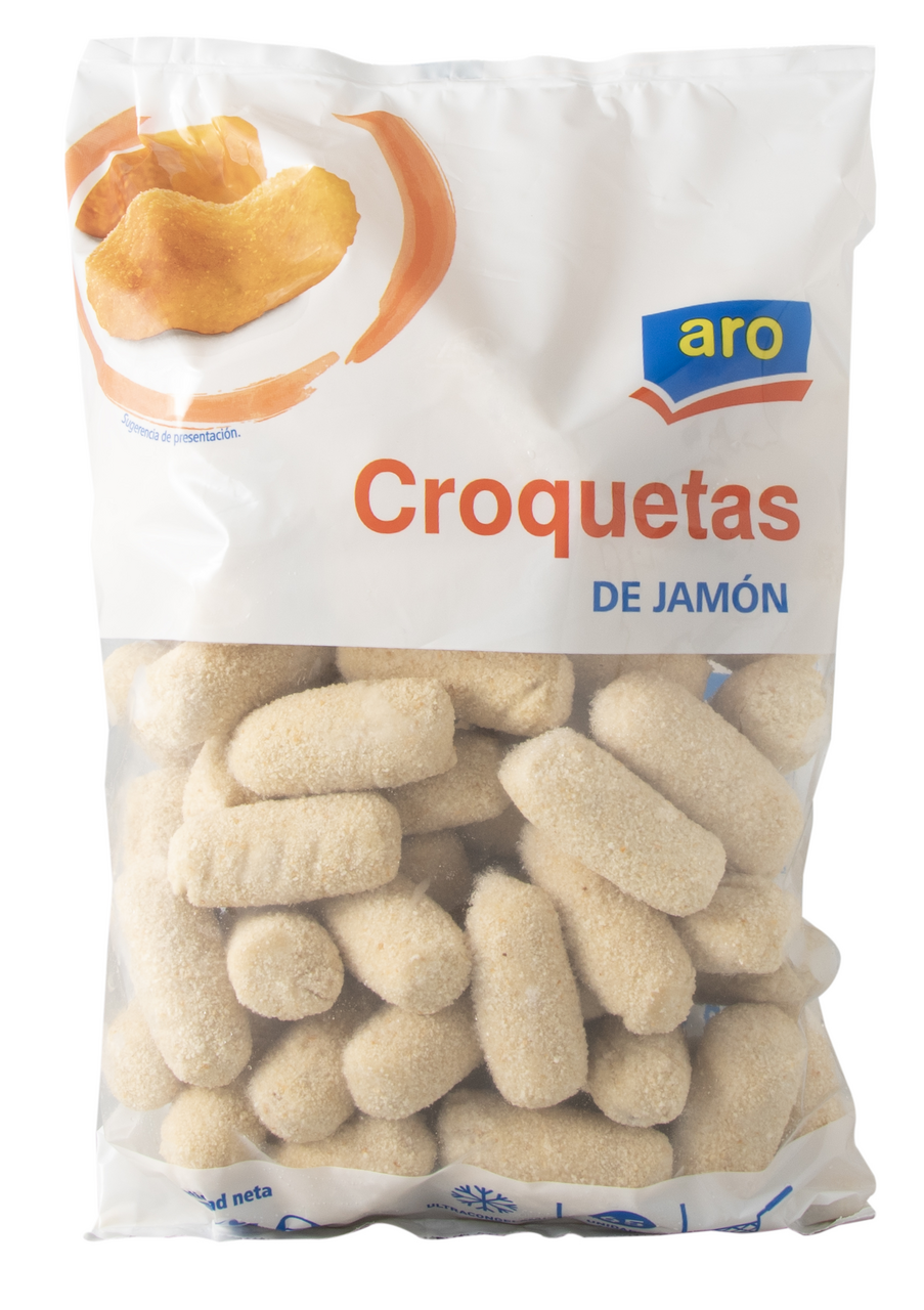 aro croquetas jamón bolsa 2 kg congeladas