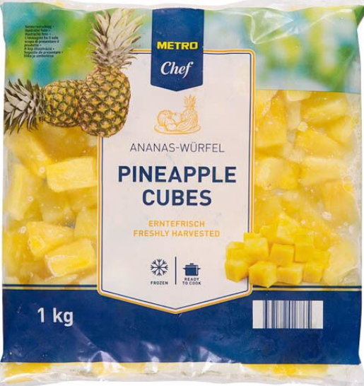 METRO Chef piña troceada 1 kg congelado