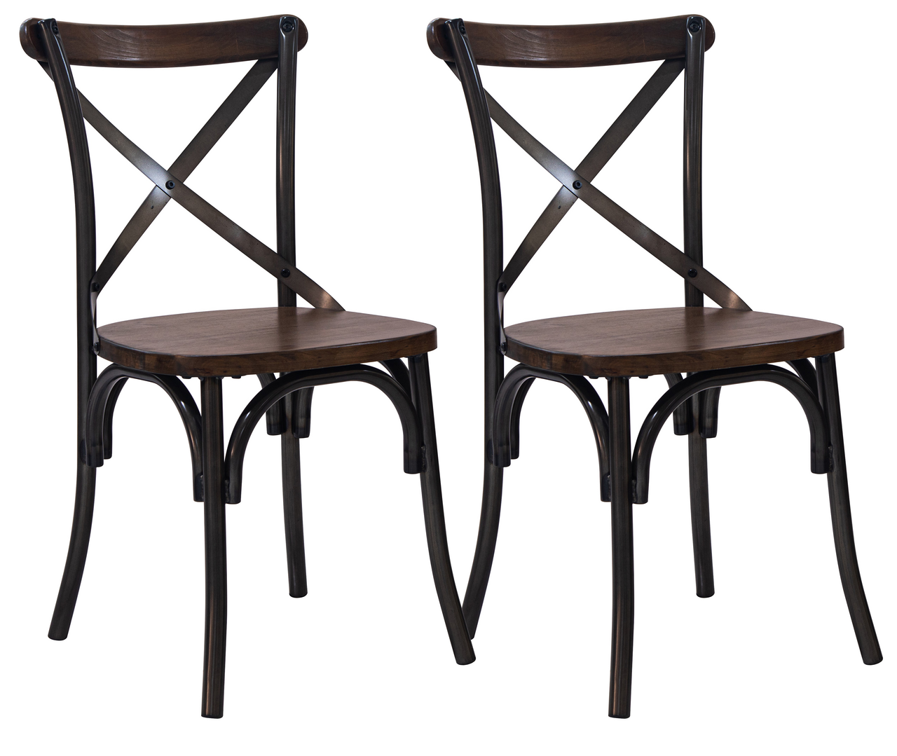 METRO PROFESSIONAL silla de comedor madera contiene 2 unidades