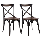 METRO PROFESSIONAL silla de comedor madera contiene 2 unidades