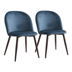 METRO PROFESSIONAL silla de comedor azul oscuro contiene 2 unidades