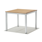 METRO PROFESSIONAL mesa gris Lynx de 90x90 cm