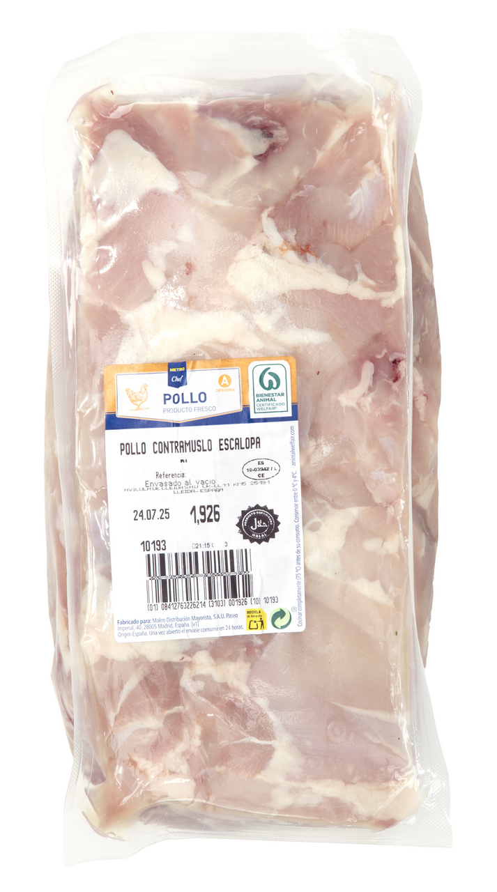 METRO Chef Filete de contramuslo pollo vacío