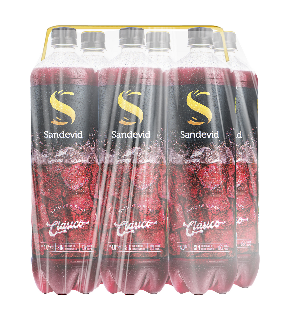 Sandevid vino tinto verano clásico botella 1,5 L Contiene 6 botellas
