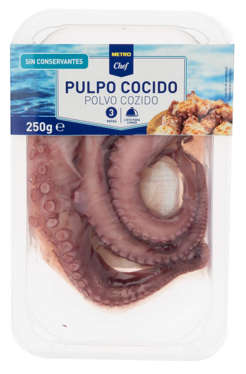METRO Chef pulpo cocido 3 patas 250 g