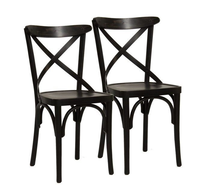 METRO PROFESSIONAL silla para restaurante cross wenge 2 unidades
