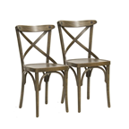 METRO PROFESSIONAL silla para restaurante cross vintage 2 unidades