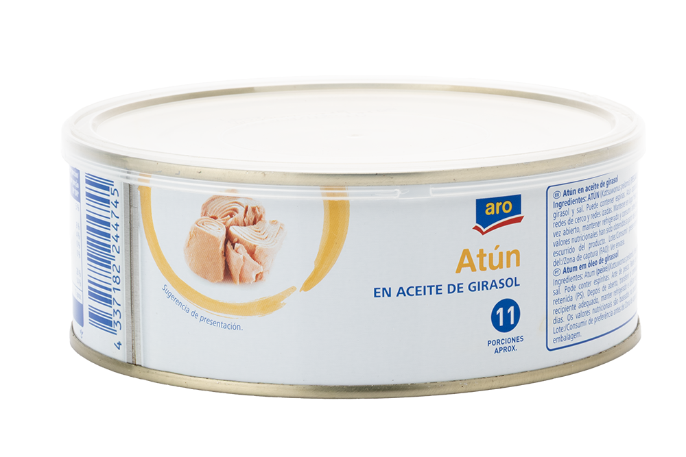 aro atún en aceite vegetal  650 gne (750 g)