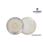 Plato postre alfares surtido 20 cm pack contiene 6 unidades