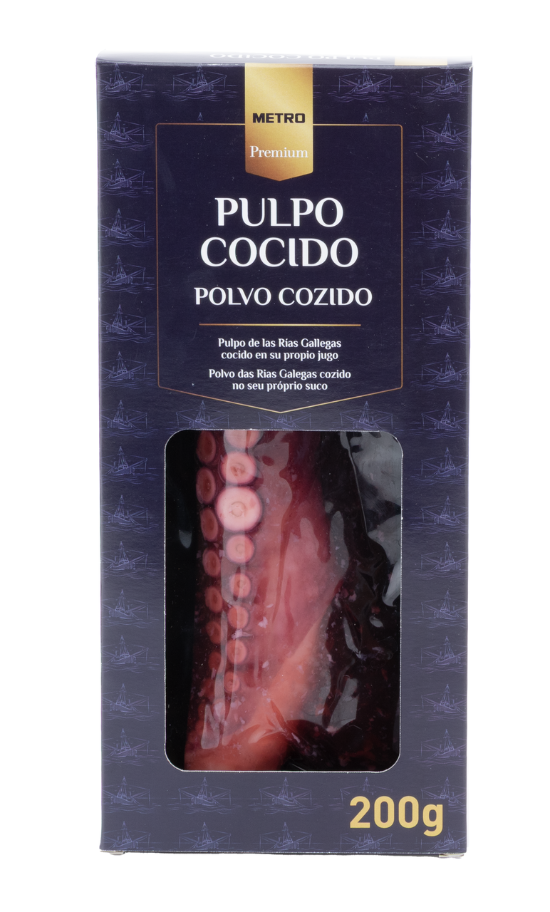 METRO Premium pulpo cocido en su jugo 1 pata 200 g