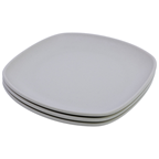 Stor lote 3 platos cuadrados mediano terra melamina