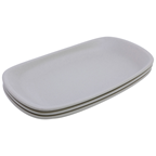 Stor lote 3 fuentes rectangulares pequeña terra melamina