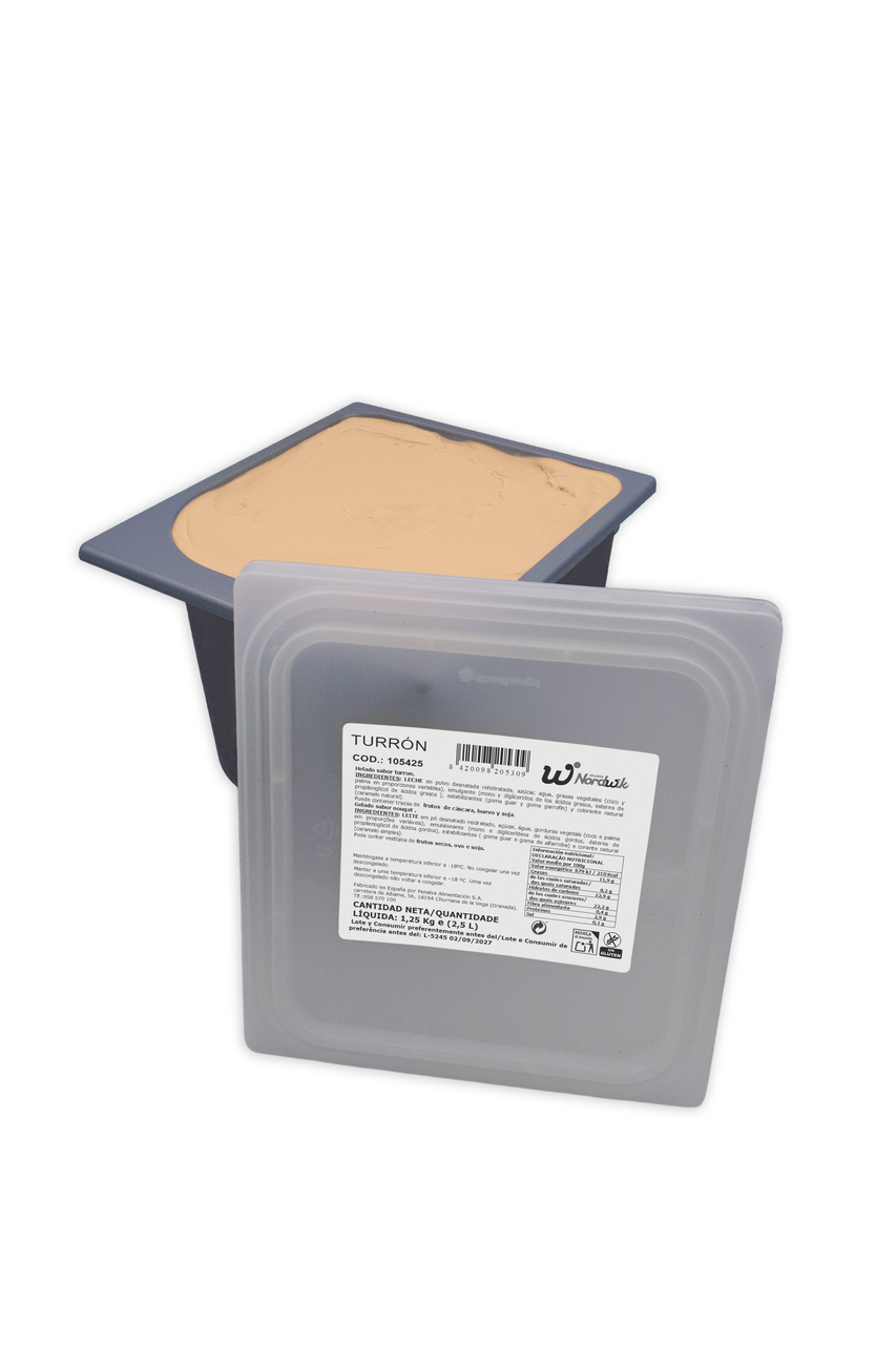 Nordwik helado de turrón de 2,5 litros