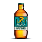 El Aguila cerveza sin filtrar 0´0 33 cl contiene 24 botellas
