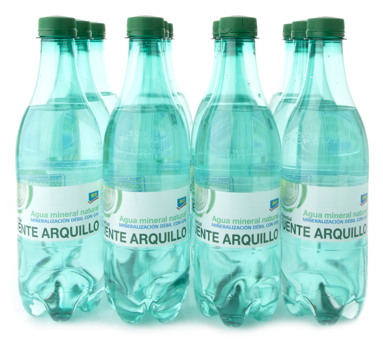 aro agua mineral con gas 12 pets de 50 cl