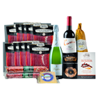 Lote Loncheados y Embutidos Cesta de Navidad 18 artículos