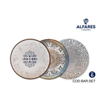 Santa Clara plato postre surtido Alfares de 20 cm contiene 6 unidades