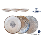 Santa Clara plato hondo surtido Alfares de 21 cm contiene 6 uidades