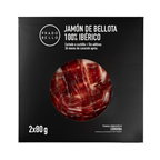PRADO BELLO jamon bta 100% ibérico cortado a mano de 80 g contiene 2 unidades