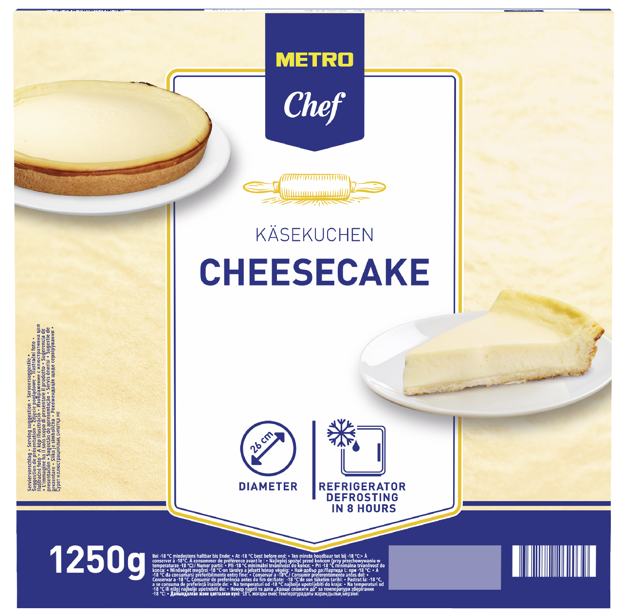 METRO Chef tarta cheesecake de 1250 gr