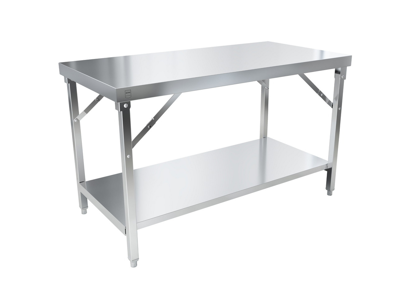 METRO PROFESSIONAL Mesa inox plega 140x85x70