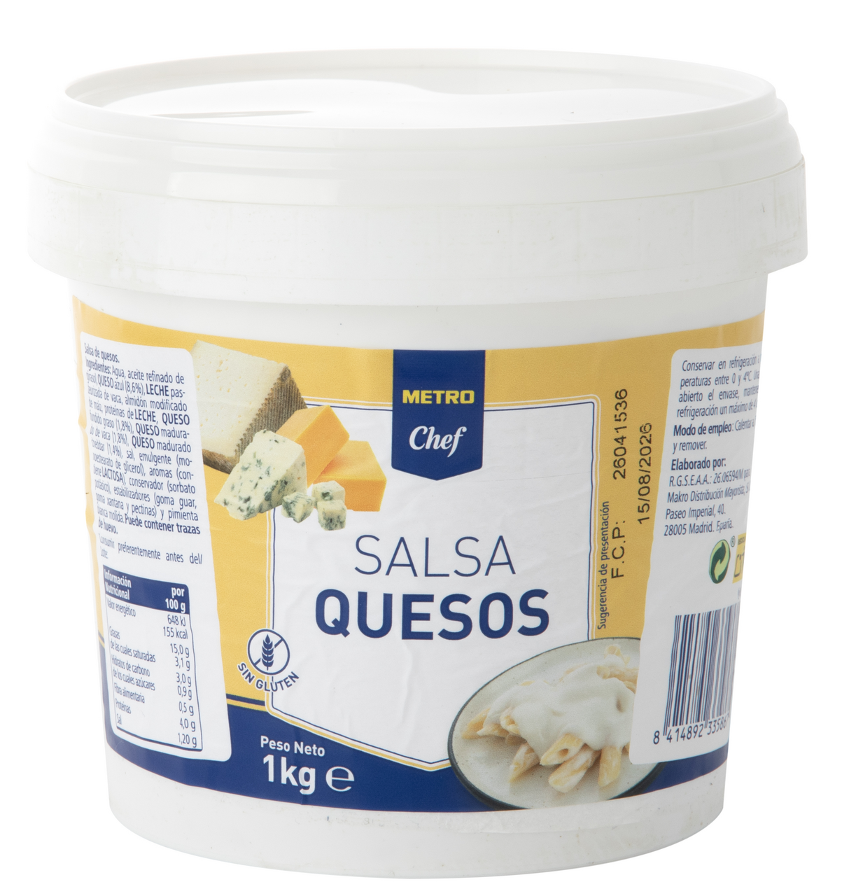 METRO Chef salsa quesos  de 1 kg