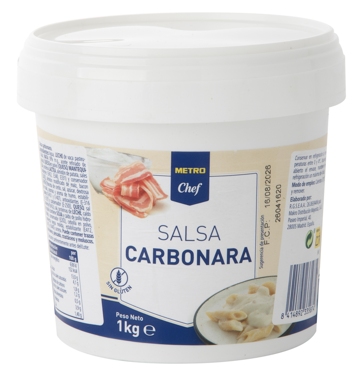 METRO Chef salsa carbonara de 1 kg