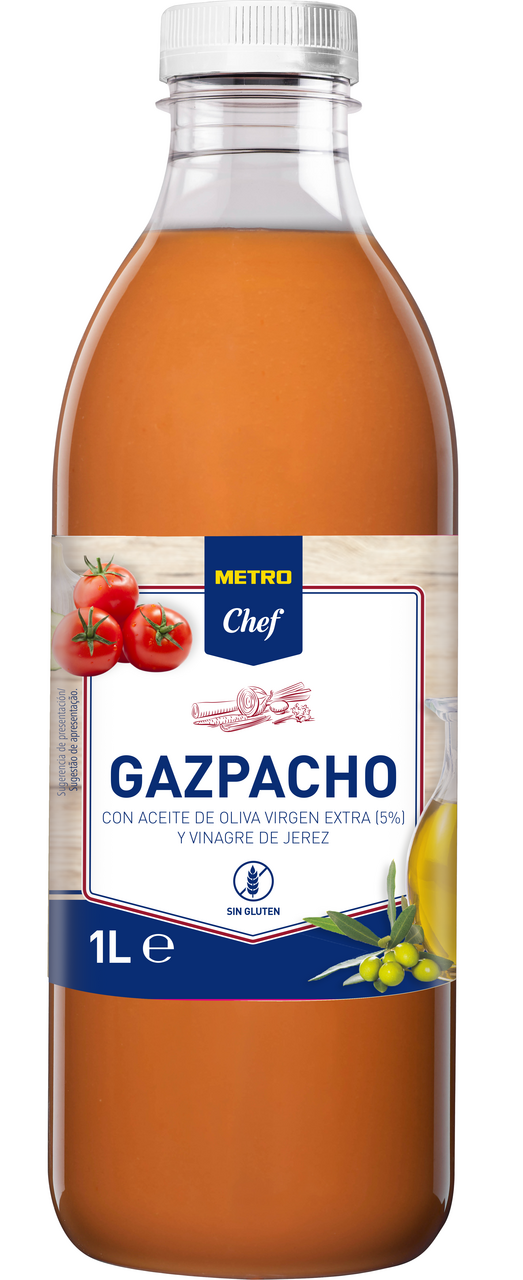 METRO Chef gazpacho s/gluten pet 1 litro