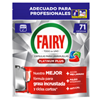 FAIRY lavavajillas Maquina platinum Plus contiene 71 cápsulas