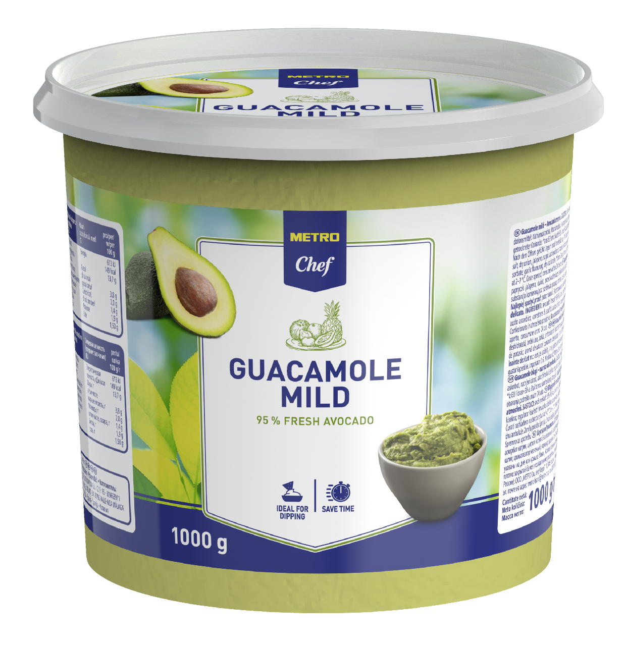 METRO Chef guacamole suave tarrina 1 Kg