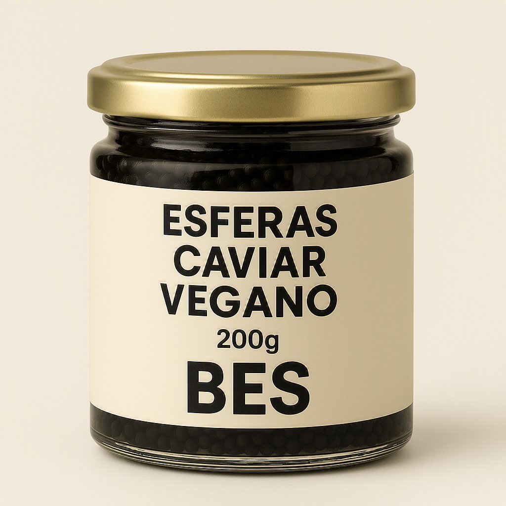 BESPHERE Esferas caviar vegano de 200 g contiene 11 tarro
