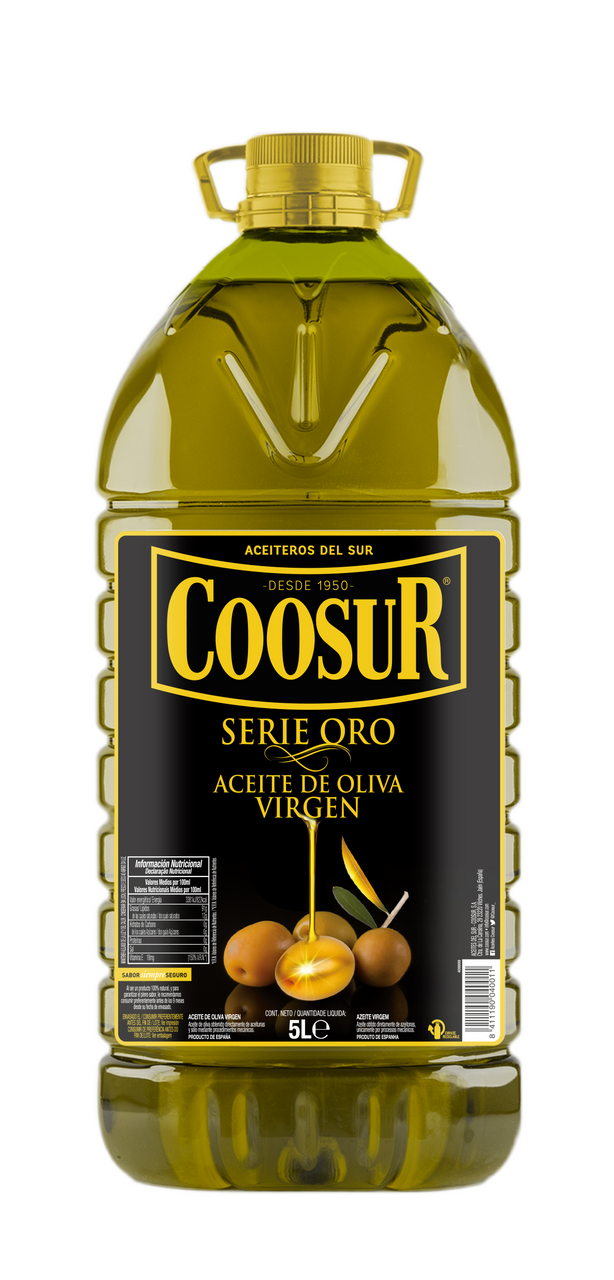 Coosur aceite oliva virgen serie oro de 5 litros (5,760 g )