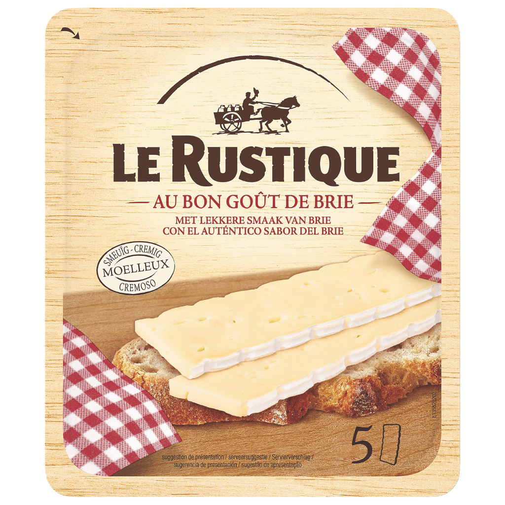 LE RUSTIQUE 5 lonchas de brie en bandeja de 125 g (0,149 g )