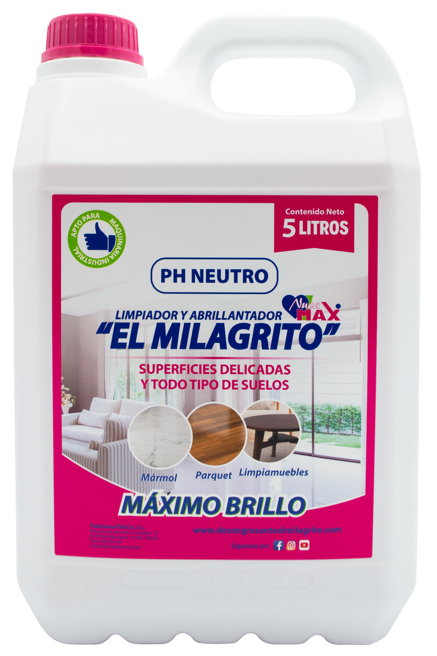 El Milagrito limpiador superficies 5 litros (5,000 g)