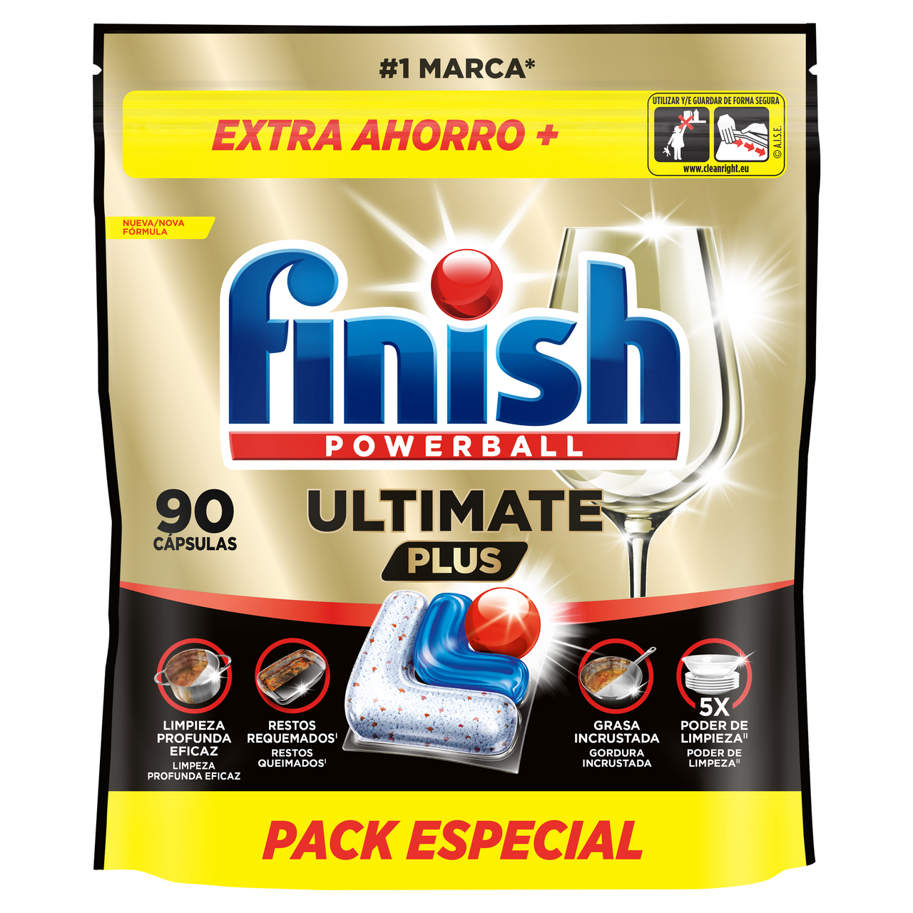 finish lavavajillas ultimate plus 90 pastillas