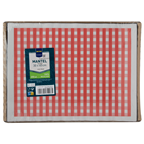 MAKRO PROFESSIONAL mantel vichy rojo de 30x40 cm contiene 250 unidades