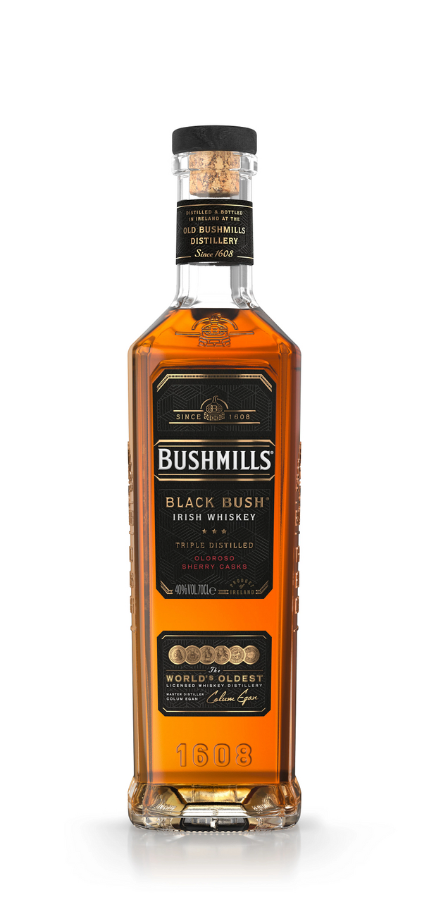 Bushmills Black bush whiskey 40% botella de 70 cl (1365 g)