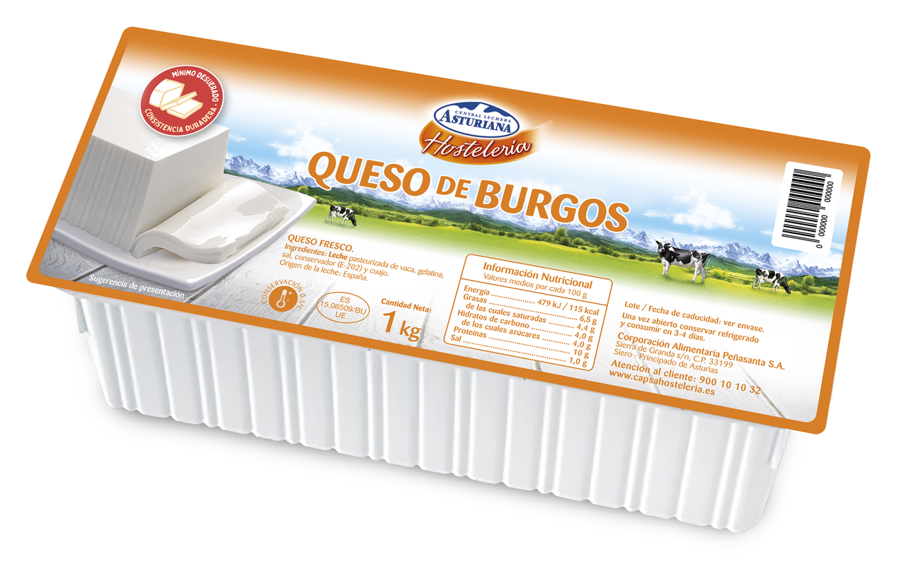 Central Lechera Asturiana Queso fresco uf hosteleria 1 kg