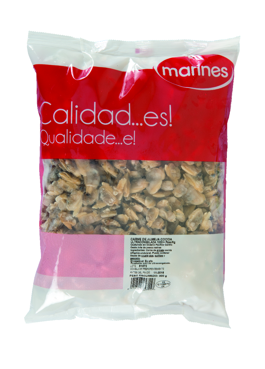 Marines Carne almeja piezas 800g