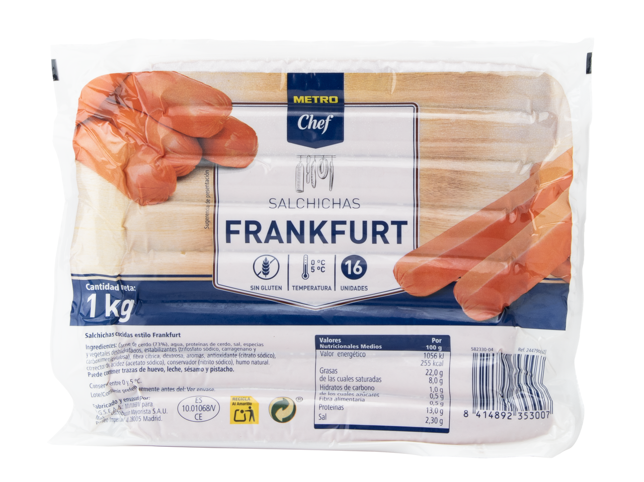 METRO Chef salchicha Frankfurt 1kg