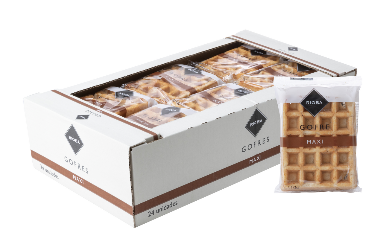 RIOBA gofre maxi normal 110 g contiene 24 unidades