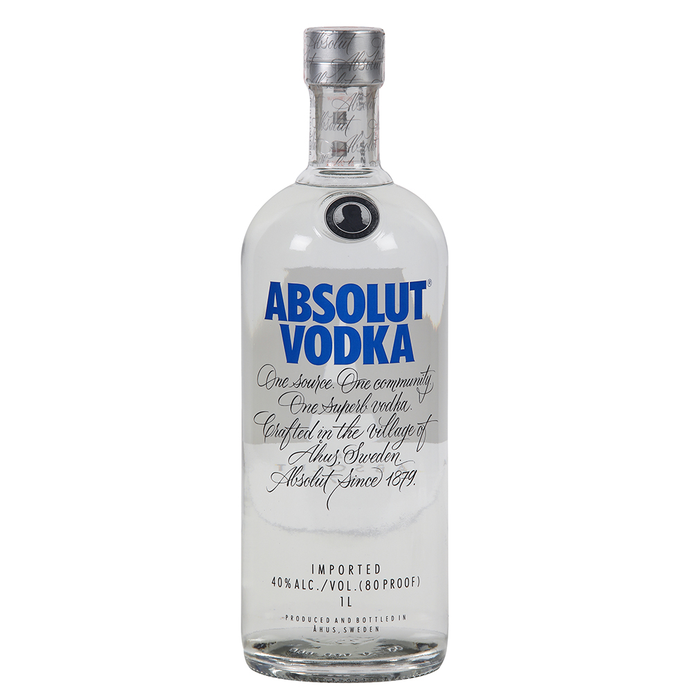 ABSOLUT vodka botella 1 L Alc. 40% vol.