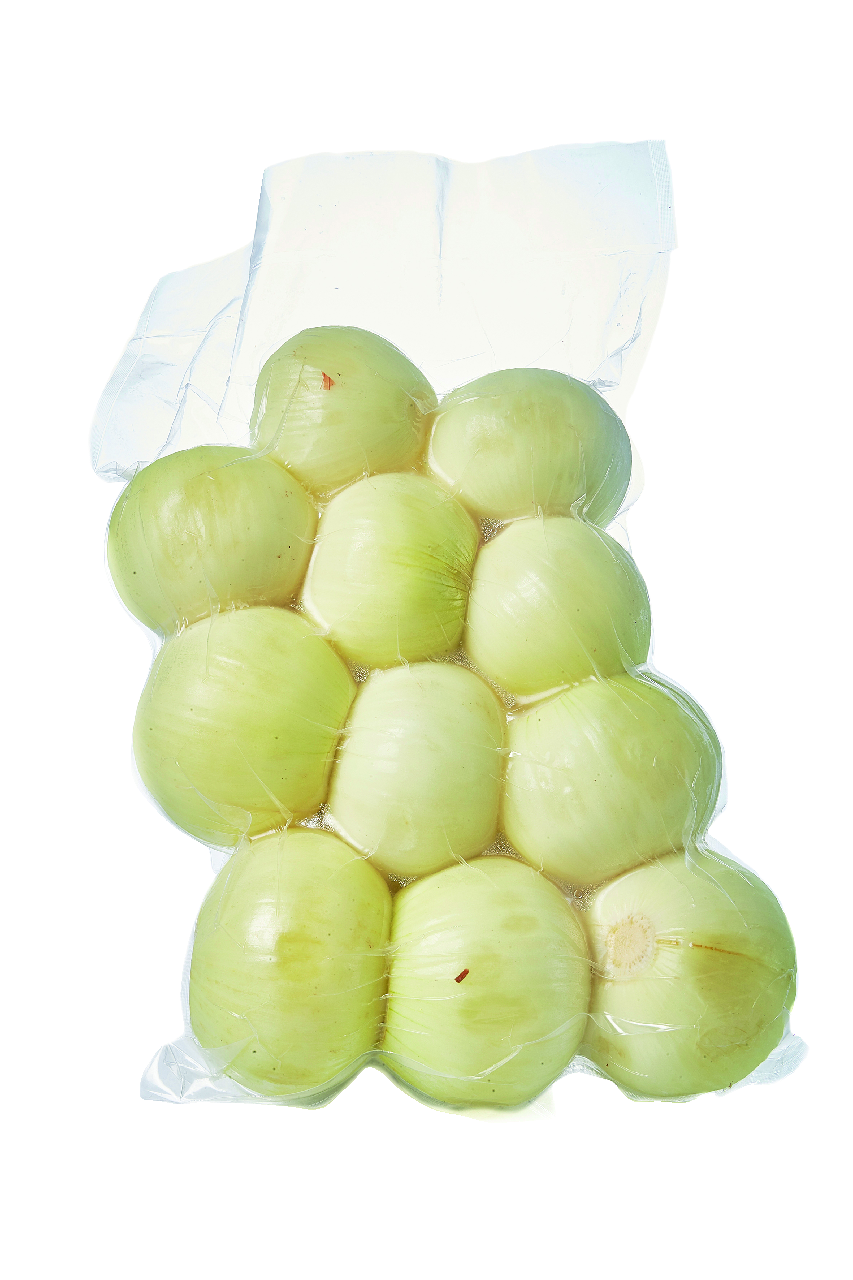 Cebolla pelada calibre 3 bolsa 2kg