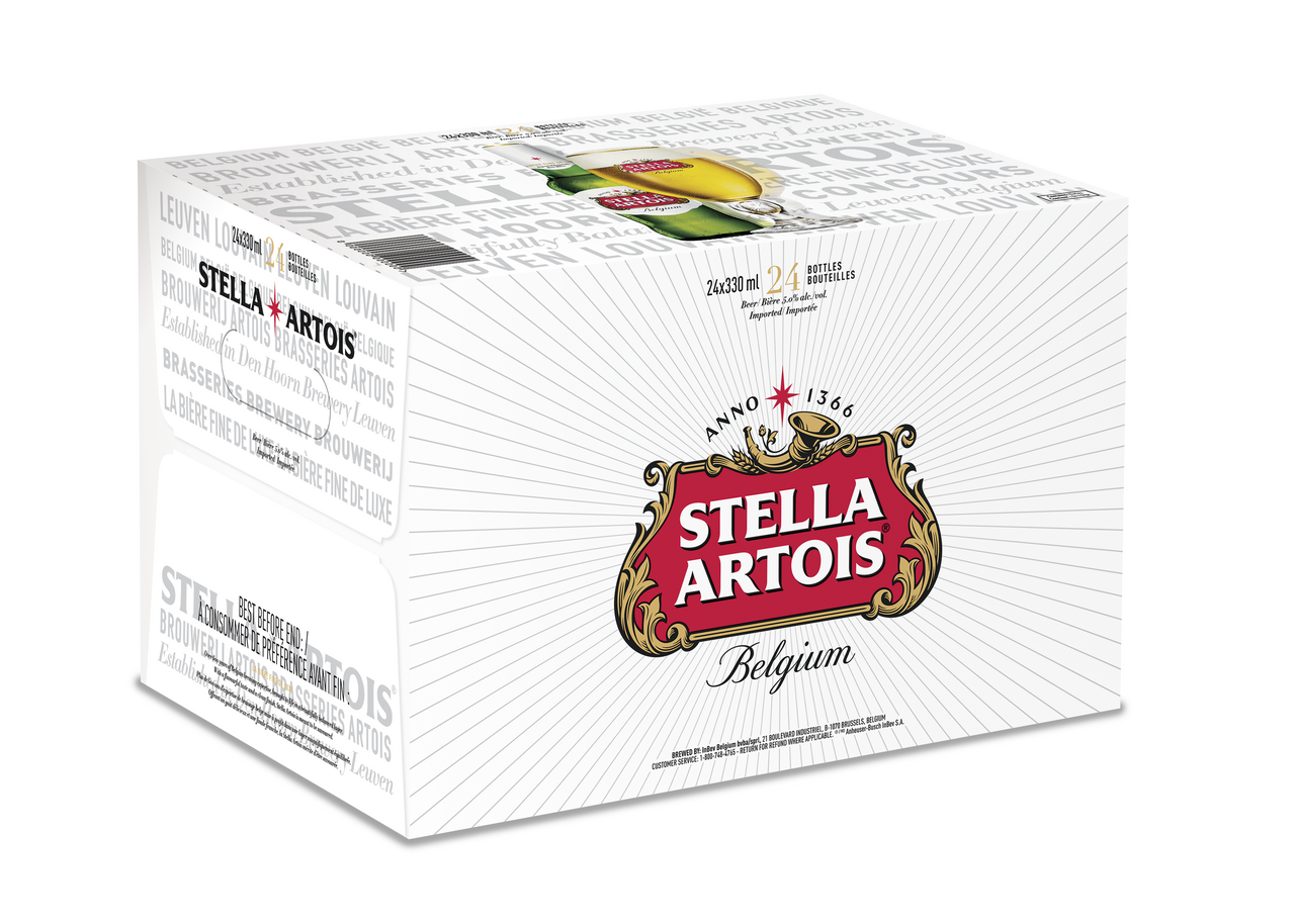 STELLA ARTOIS cerveza belga 24 botellas de 33cl