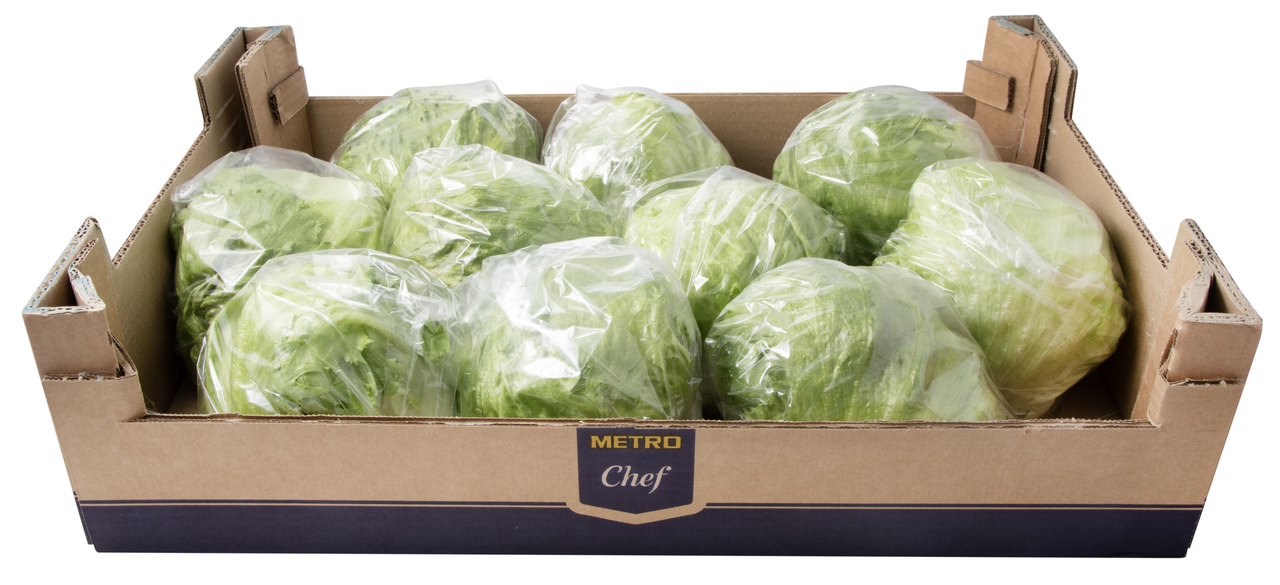 METRO Chef Lechuga iceberg caja contiene 10ud