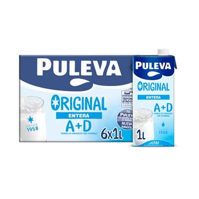 Puleva Leche Entera Brik 6x1L Puleva Leche Entera Brik 6x1L