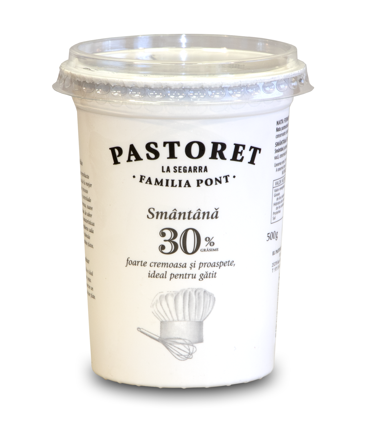 Pastoret nata crema freiche cocinar 30% materia grasa tarrina 500 g