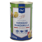 makro Chef aceituna manzanilla hueso sabor anchoa lata 2500gne (4350 g)