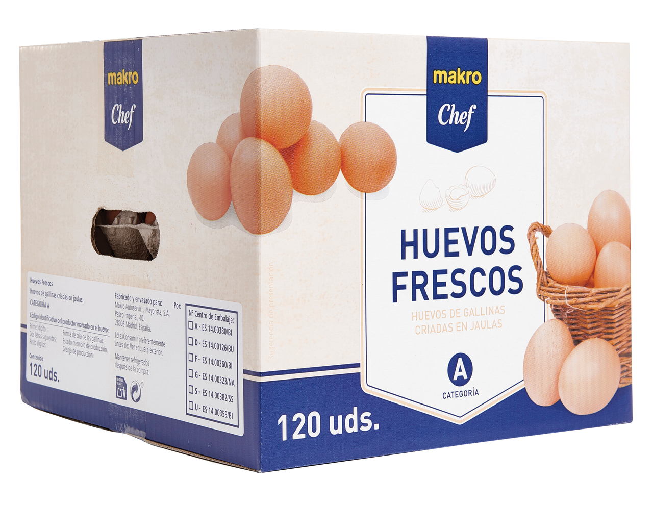 METRO Chef huevo L 63 - 73 g en caja de 10 docenas