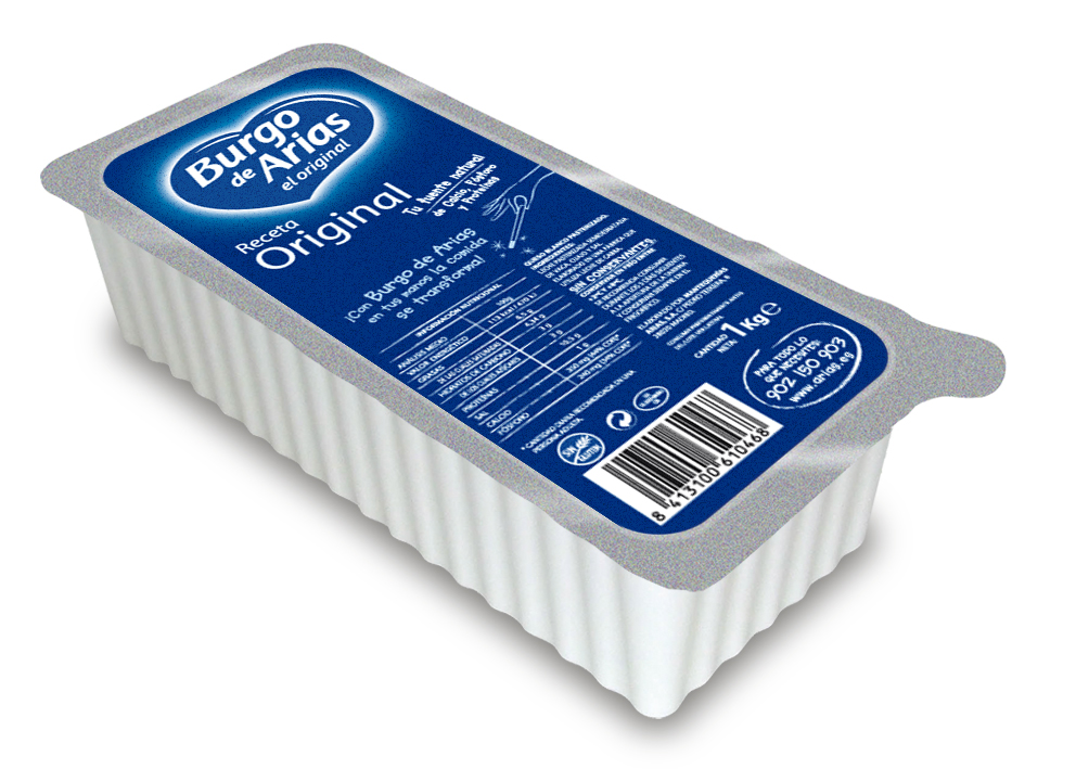 Burgo De Arias Queso fresco en barra receta original pieza de 1 Kg